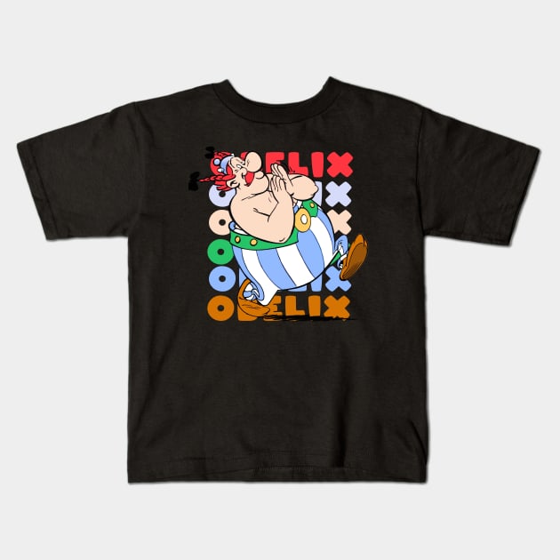 CARTOON ROMAWI Kids T-Shirt by lazymost